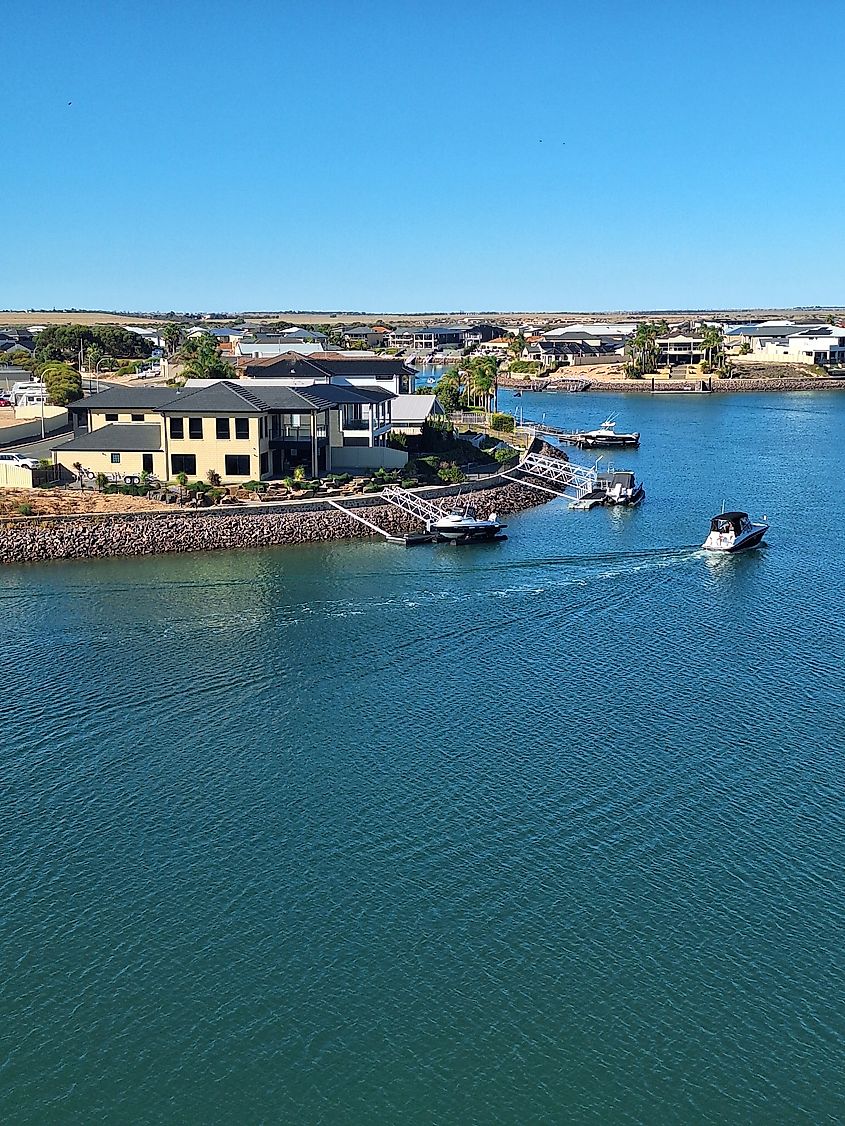 Peaceful view from Wallaroo Marina, Apartments in South Australia.