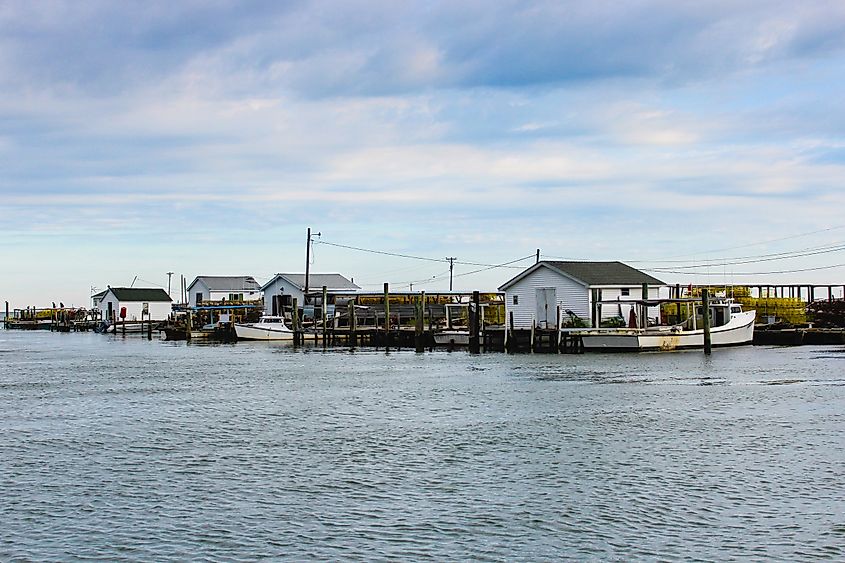 The fishing village of Tangier Island, Virginia.