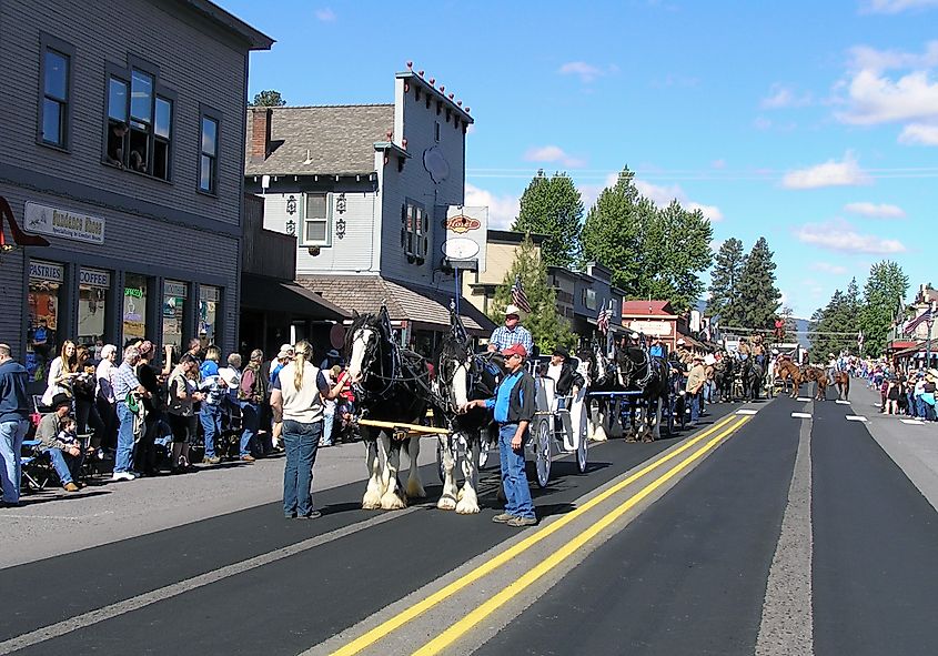 A Rodeo Parade in Sisters, Oregon.