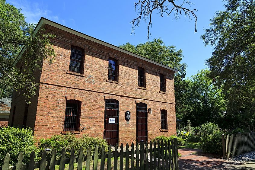 The Historic Jail in Southport, North Carolina. Image by Jill Lang via Shutterstock.