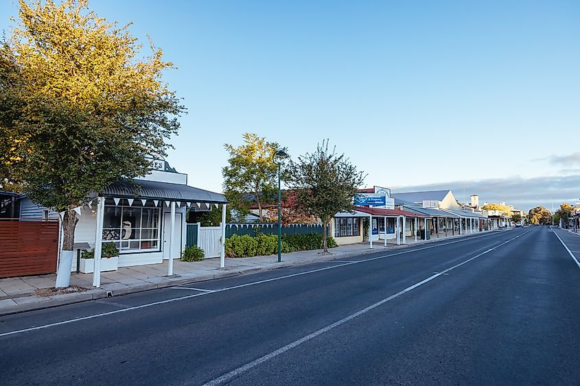 Street view in Penola, South Australia