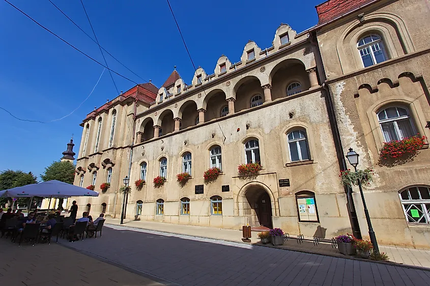 Krizevci town in continental Croatia. 