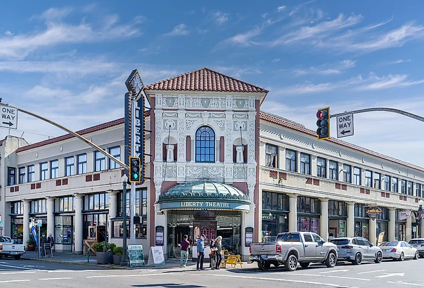 Liberty Theatre in downtown Astoria, Oregon. Image credit BZ Travel via Shutterstock.com