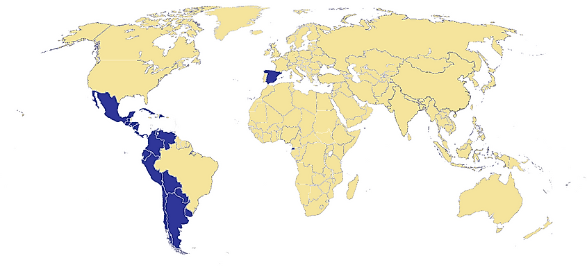 Speaking countries spanish List of