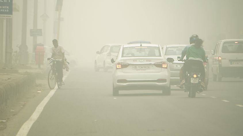 Noida city smog