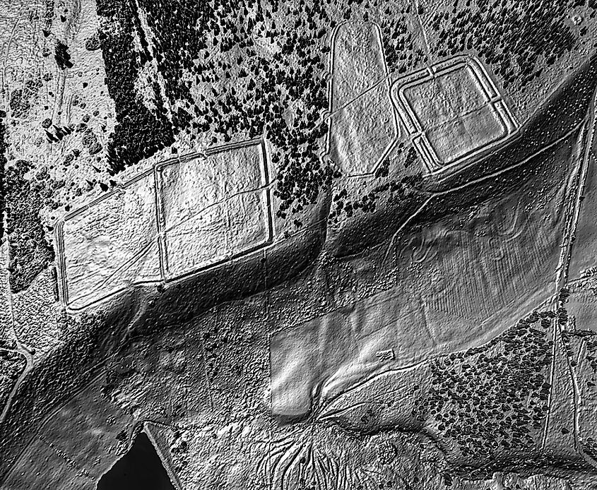A lidar view of Cawthorne Camp and forts in North Yorkshire. By Dr John Wells - Own work, CC BY 4.0.
