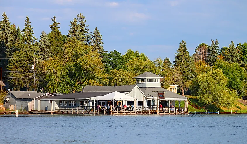 The Thirsty Whale is a lakeside bar and restaurant in in Minocqua, Wisconsin