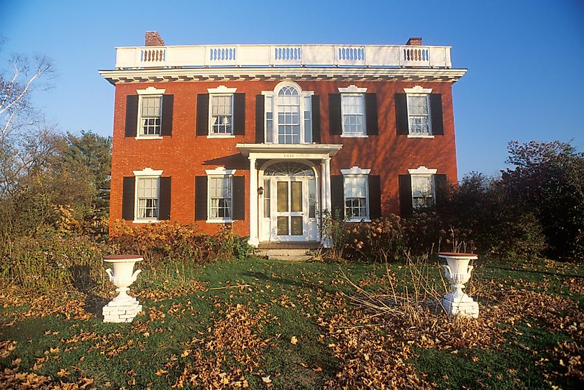 Exterior of the Ephraim Paddock house in St. Johnsbury, VT