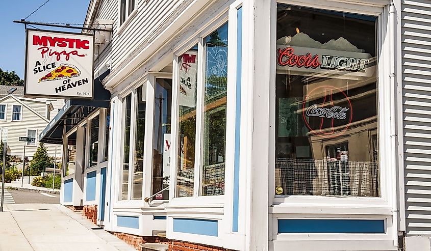 Mystic Pizza in Connecticut, famous for the 1988 movie with Julia Roberts