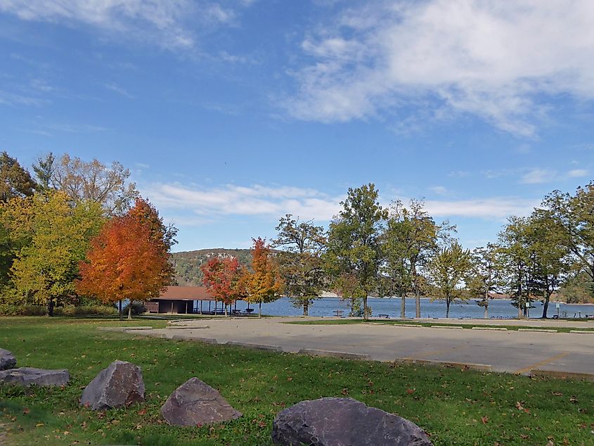 Autumn colors at Devil's Lake State Park in Baraboo, Wisconsin