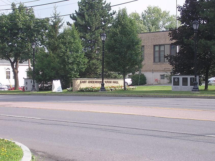 The East Greenbush Town Hall, New York.