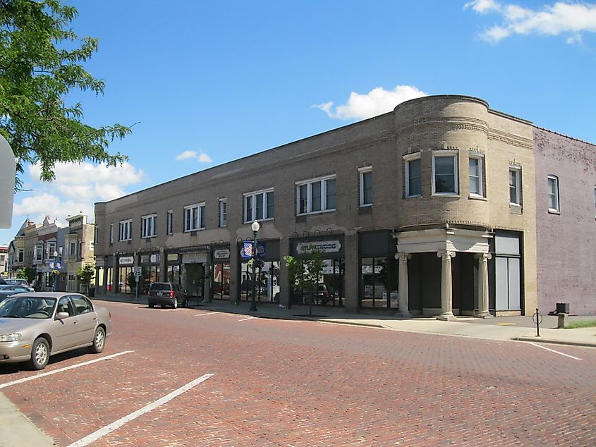 Historic Grange Store in Evansville, Wisconsin.