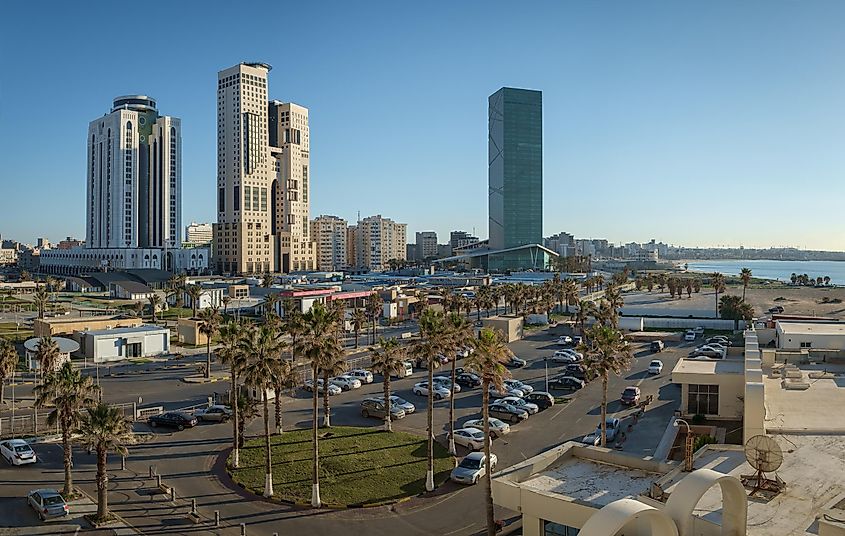 View from a hotel in Tripoli, Libya.