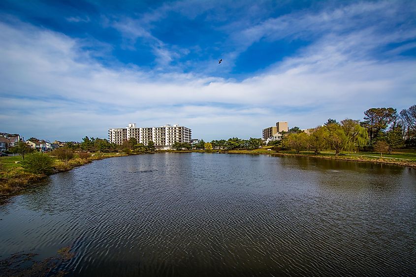 Lake Gerar, in Rehoboth Beach, Delaware.