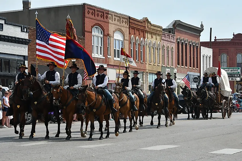 Washunga Days Parade in Council Grove, Kansas.
