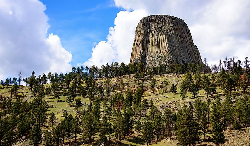 Devils Tower, near Sundance, Wyoming