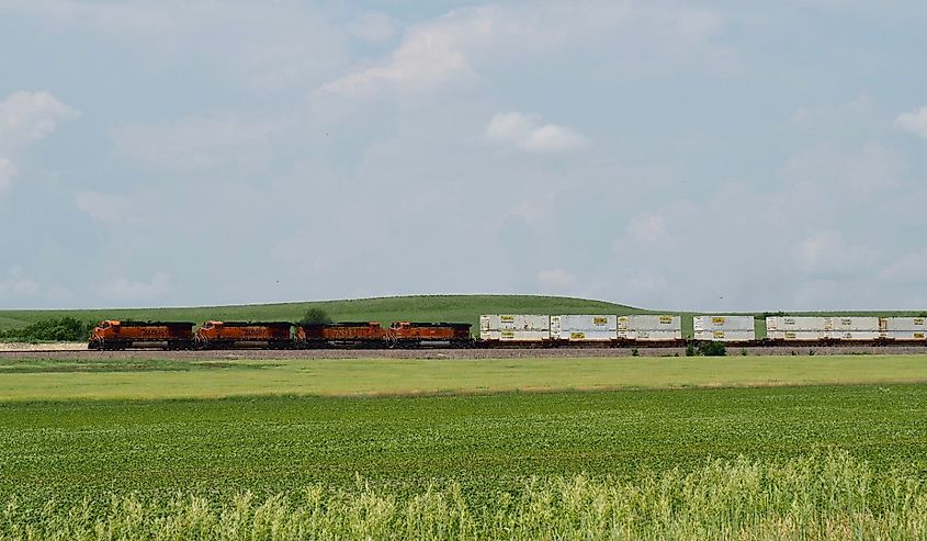 Fields surrounding Matfield Green, Kansas.