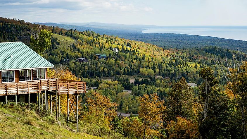 The beautiful Lutsen Mountains in Minnesota.