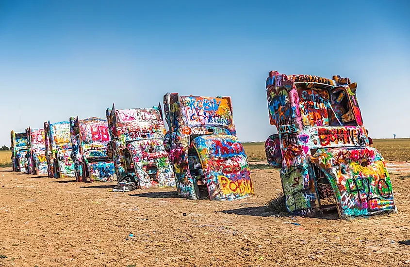 Cadillac Ranch in Amarillo, Texas