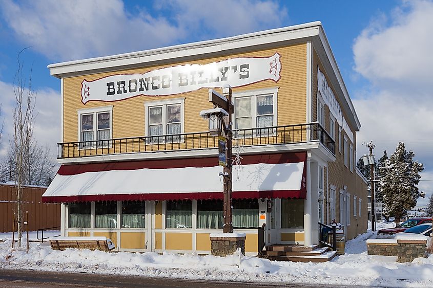 A historical building in Sisters, Oregon