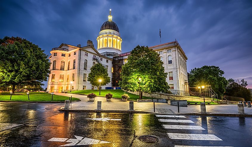 The Maine State House in Augusta, Maine