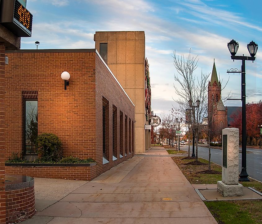 Street View of A Historic Spot Near Fort Stanwix in The Historic City of Rome in Upstate, New York State.