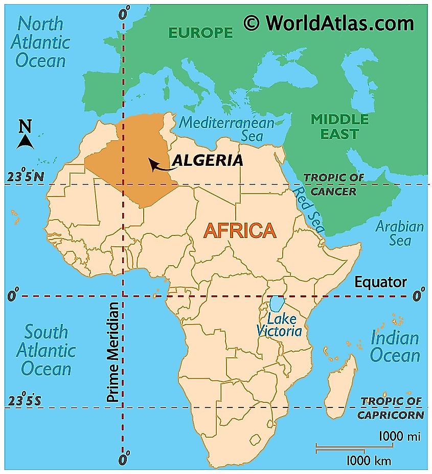 Algeria is Africa's largest country.