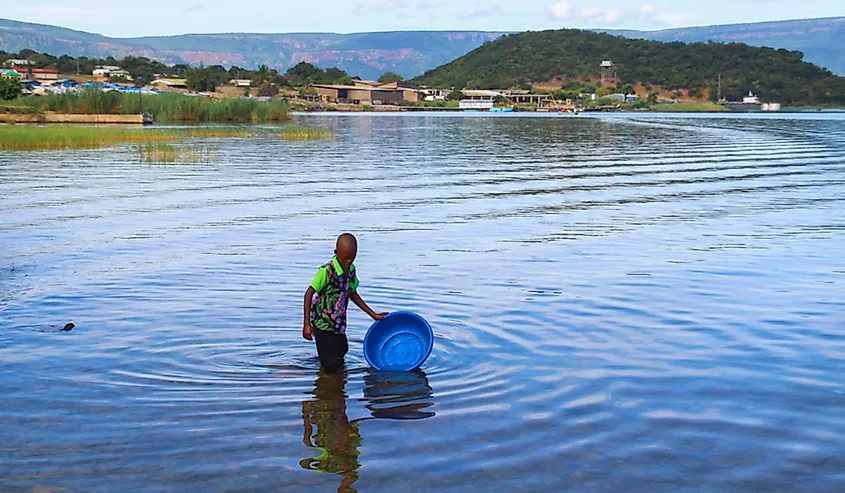 Lake Tanganyika holds the largest volume of freshwater in Africa