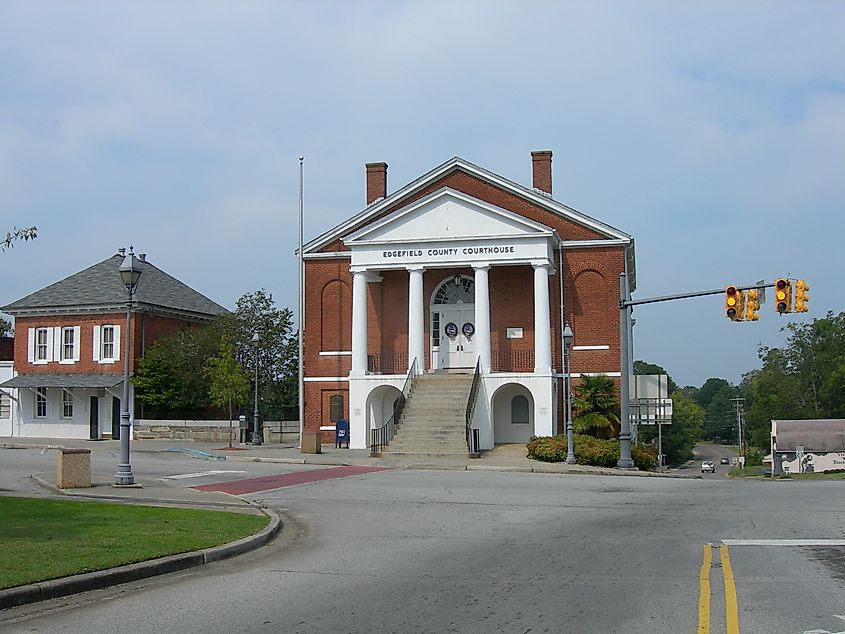 Edgefield County Courthouse in Edgefield, South Carolina