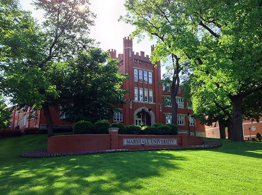 Marshall University in Huntington, West Virginia. Image credit: Wvfunnyman via Wikimedia Commons