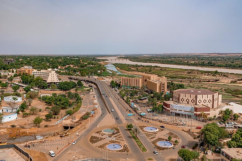 Panaromic view of Niamey, the capital of Chad.