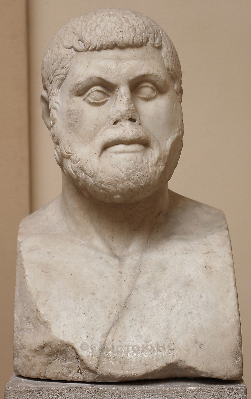 A Roman-era bust of Themistocles.
