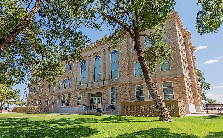 Terry County Courthouse in Brownfield, Texas.