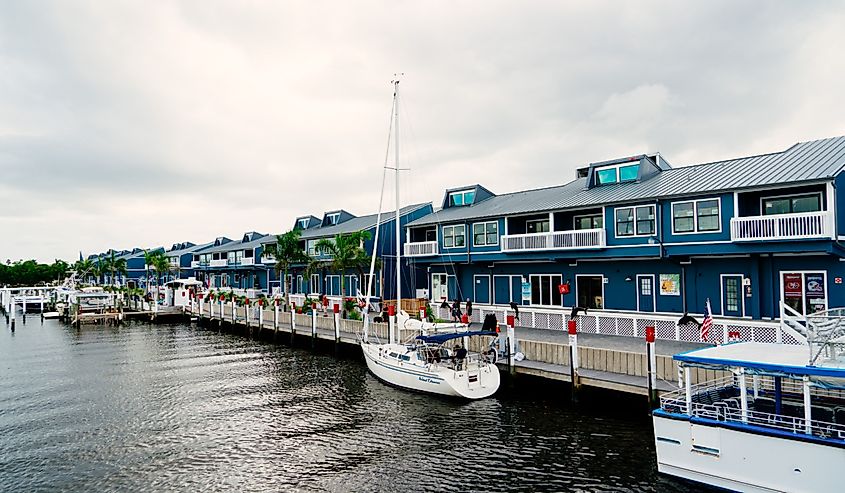 The Peace River marina at Punta Gorda and Port Charlotte