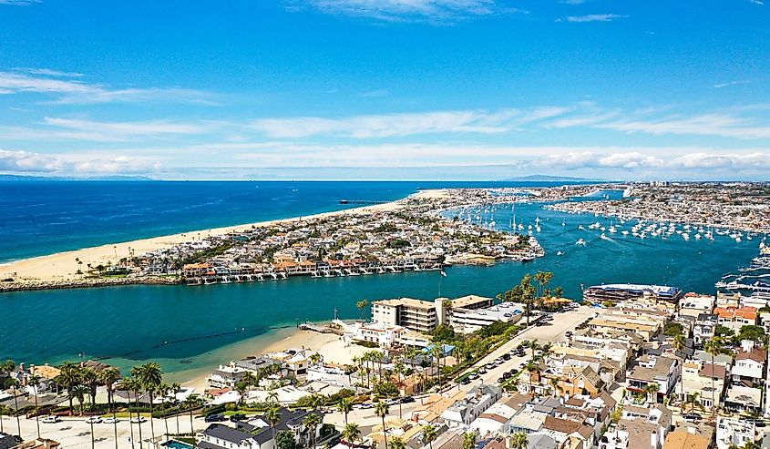 Aerial Photography of Newport Beach, California