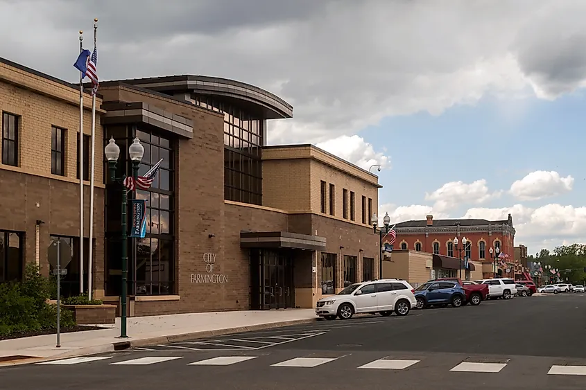 View of the Farmington City Hall in Minnesota.