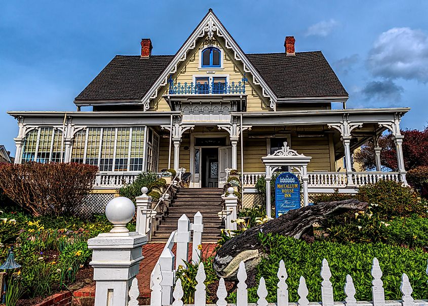 The Mac Callum House in Mendocino, California.