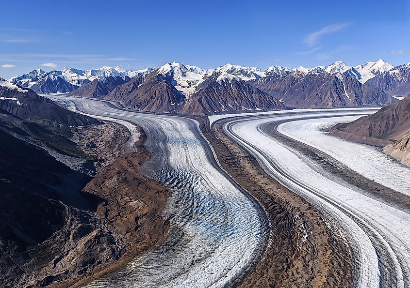 Kaskawulsh Glacier in Kluane National Park, Yukon, Canada