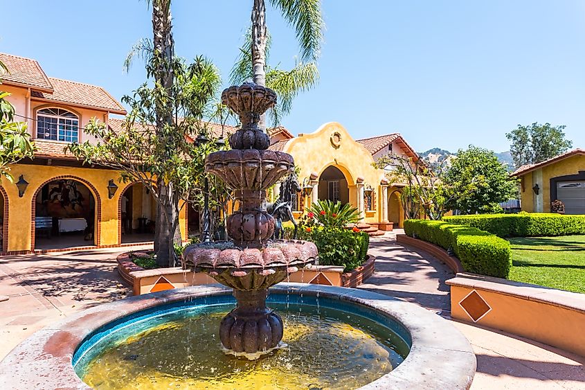 Beautiful architecture in Cloverdale, California.