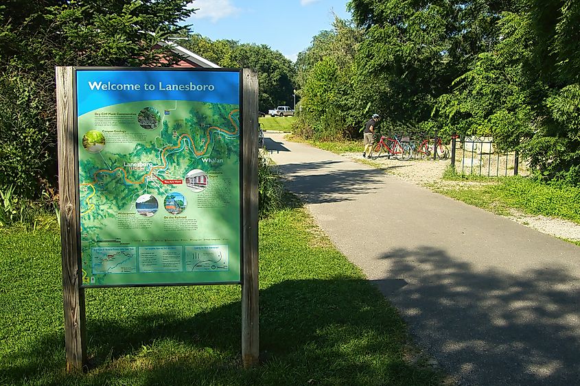  Root River Trail in Lanesboro, Minnesota.
