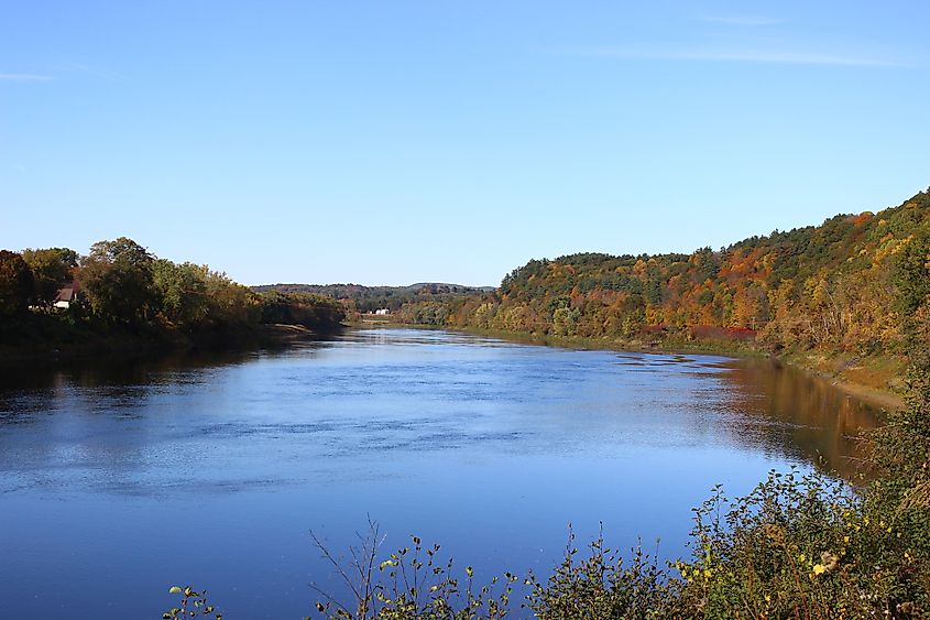Connecticut river in Cornish, New Hampshire.