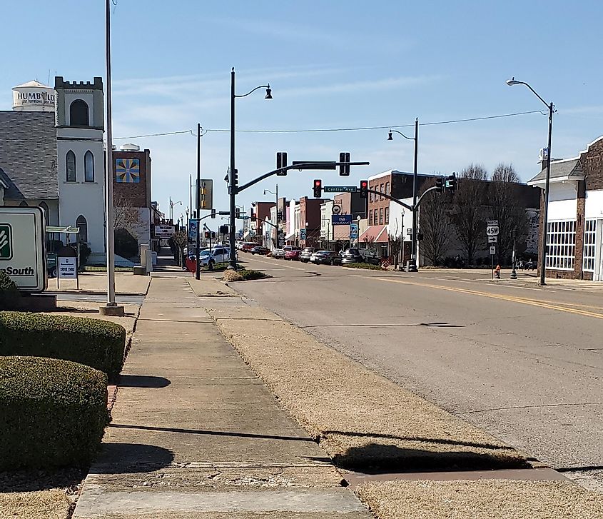 Downtown Humboldt, Tennessee.
