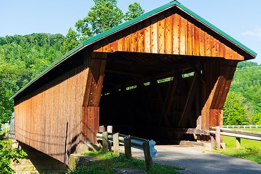 The Otway Covered Bridge, located outside the small town of Otway, Ohio.