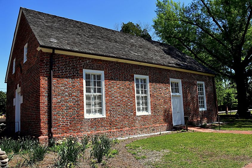 Historic St. Thomas Episcopal Church in Bath, North Carolina