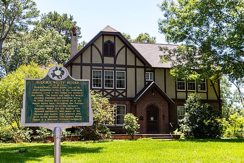 The Eudora Welty House in Jackson, Mississippi