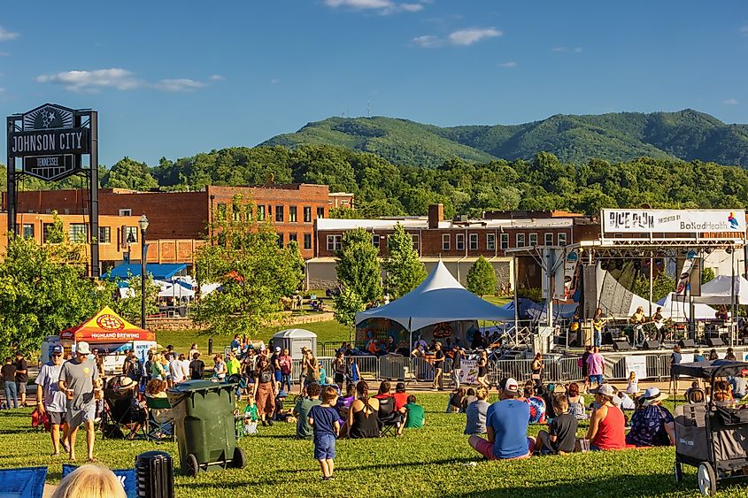  Annual Plum Festival held in downtown Johnson City, Tennessee