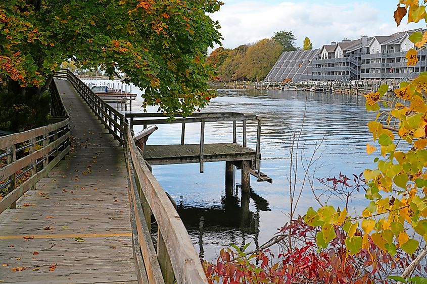 Views of the Manistee River in Manistee, Michigan