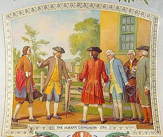 In 1754, the British government asked colonial representatives to meet in Albany, New York, to develop a treaty with Native Americans and plan the defense of the colonies against France.