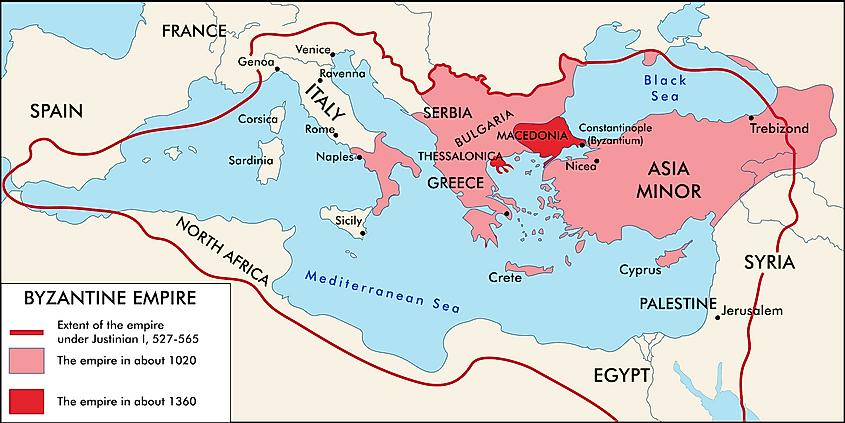 Byzantine Empire map
