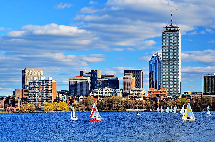 Sailboats on the Charles River